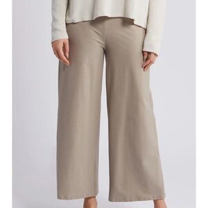 Eileen Fisher wide leg ankle pants crepe